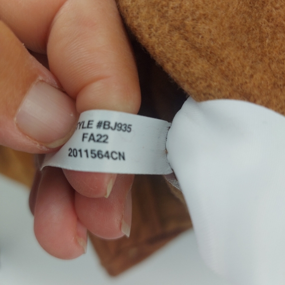 J. Crew Camel Color Shirt-Jacket In Stretch Wool Size XL - Picture 10 of 11